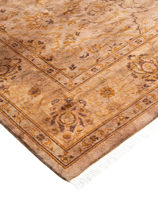 Contemporary Hand Knotted Overdyed Beige Area Rug 4' 2" x 6' 5"