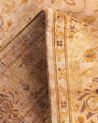Contemporary Hand Knotted Overdyed Beige Area Rug 4' 2" x 6' 5"