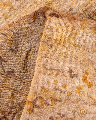 Contemporary Hand Knotted Overdyed Beige Area Rug 4' 2" x 6' 5"