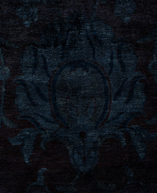 Contemporary Overdyed Wool Hand Knotted Black Area Rug 8' 1" x 10' 6"