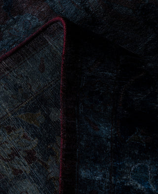 Contemporary Overdyed Wool Hand Knotted Black Area Rug 8' 1" x 10' 6"