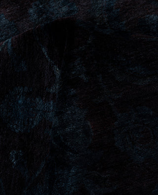 Contemporary Overdyed Wool Hand Knotted Black Area Rug 8' 1" x 10' 6"