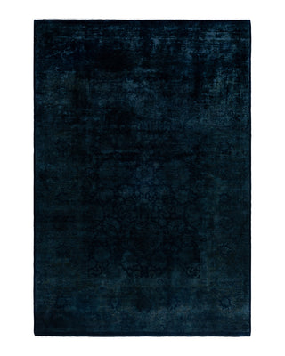 Fine Vibrance, One-of-a-Kind Hand-Knotted Area Rug  - Black, 6' 2" x 8' 10"