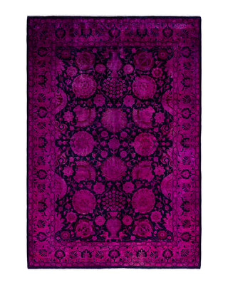 Fine Vibrance, One-of-a-Kind Hand-Knotted Area Rug  - Pink, 6' 2" x 8' 10"