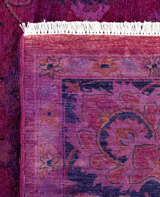 Overdyed Hand-Knotted Wool Modern-Contemporary Purple Area Rug 6' 1" x 9' 0"