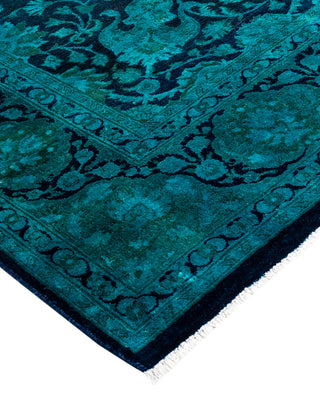Fine Vibrance, One-of-a-Kind Hand-Knotted Area Rug  - Navy, 6' 1" x 8' 10"