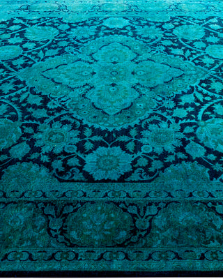 Fine Vibrance, One-of-a-Kind Hand-Knotted Area Rug  - Navy, 6' 1" x 8' 10"