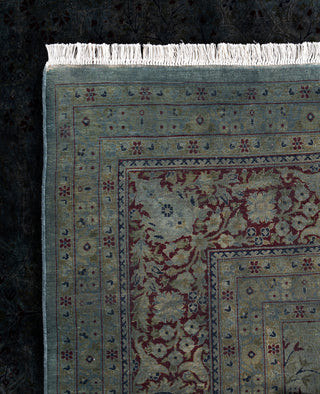 Overdyed One-of-a-Kind Wool Gray Area Rug 9' 4" x 18' 8"