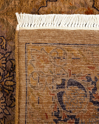 Contemporary Hand Knotted Overdyed Gold Area Rug 6' 3" x 8' 8"