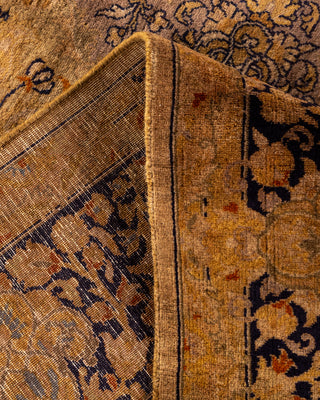 Contemporary Hand Knotted Overdyed Gold Area Rug 6' 3" x 8' 8"