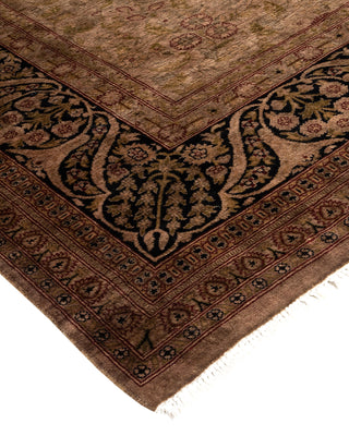 Modern Overdyed Hand Knotted Wool Brown Area Rug 6' 3" x 9' 0"