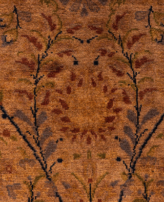 Overdyed Hand-Knotted Wool Modern-Contemporary Brown Area Rug 2' 7" x 4' 1"
