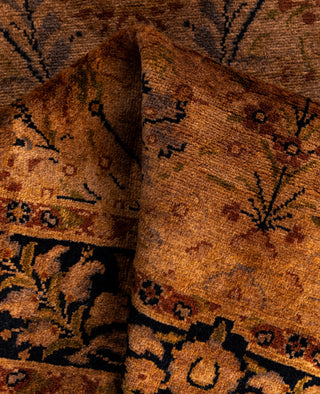 Overdyed Hand-Knotted Wool Modern-Contemporary Brown Area Rug 2' 7" x 4' 1"
