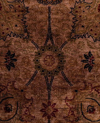 Overdyed Hand-Knotted Wool Modern-Contemporary Brown Runner 2' 6" x 8' 10"