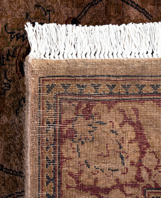 Overdyed Hand-Knotted Wool Modern-Contemporary Brown Runner 2' 6" x 8' 10"
