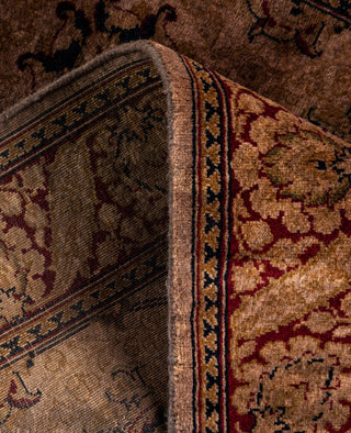 Overdyed Hand-Knotted Wool Modern-Contemporary Brown Runner 2' 6" x 8' 10"