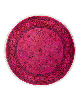 Modern Fine Vibrance Pink Area Rug 4' 1" x 4' 1"