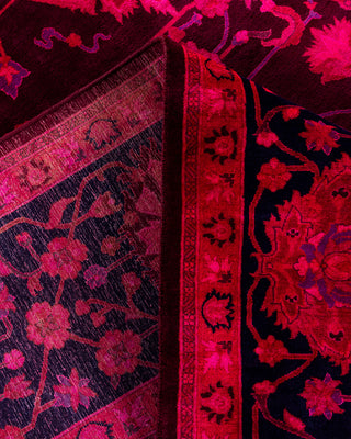 Overdyed Hand-Knotted Pink Area Rug 9' 3" x 11' 10"