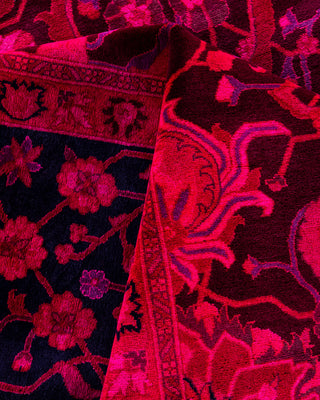 Overdyed Hand-Knotted Pink Area Rug 9' 3" x 11' 10"