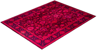 Overdyed Hand-Knotted Pink Area Rug 9' 3" x 11' 10"
