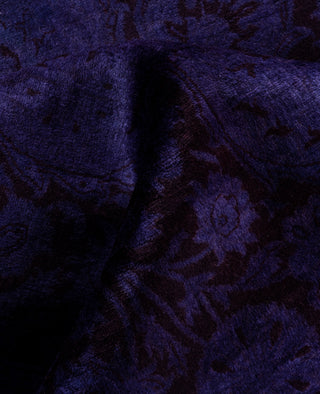 Contemporary Overdyed Wool Hand Knotted Purple Area Rug 8' 2" x 10' 4"