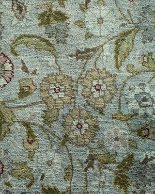 Contemporary Hand Knotted Overdyed Gray Area Rug 6' 3" x 9' 1"