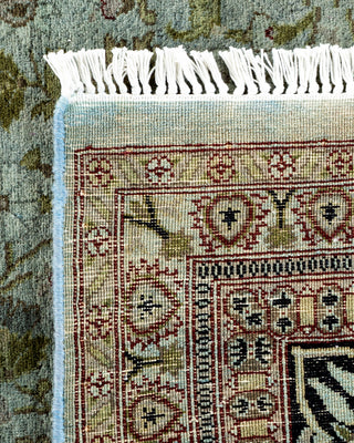 Contemporary Hand Knotted Overdyed Gray Area Rug 6' 3" x 9' 1"