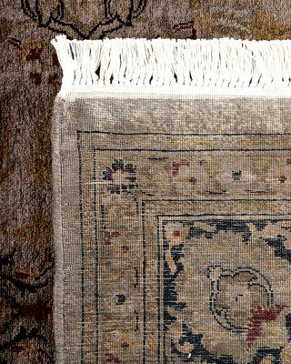 Contemporary Hand Knotted Overdyed Gray Area Rug 6' 1" x 8' 9"