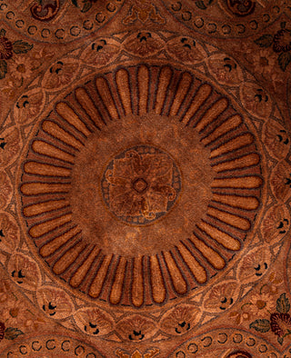Fine Vibrance, One-of-a-Kind Hand-Knotted Area Rug  - Brown, 8' 1" x 8' 1"
