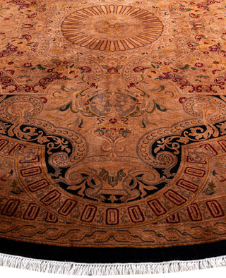 Fine Vibrance, One-of-a-Kind Hand-Knotted Area Rug  - Brown, 8' 1" x 8' 1"