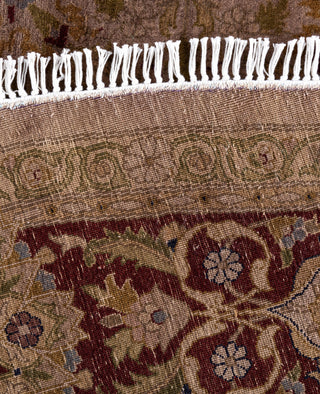 Overdyed Hand-Knotted Wool Modern-Contemporary Brown Area Rug 8' 1" x 8' 1"