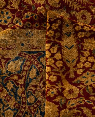 Overdyed Hand-Knotted Wool Modern-Contemporary Gold Area Rug 8' 2" x 10' 1"