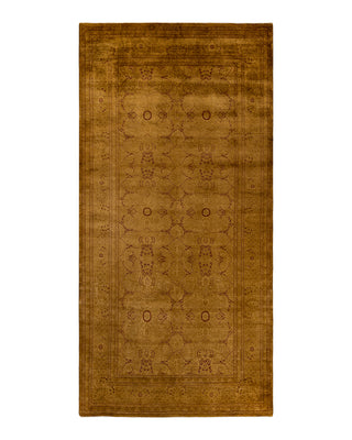 Contemporary Fine Vibrance Brown Wool Area Rug 6' 2" x 12' 7"