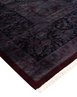 Contemporary Fine Vibrance Red Wool Area Rug 9' 2" x 12' 1"