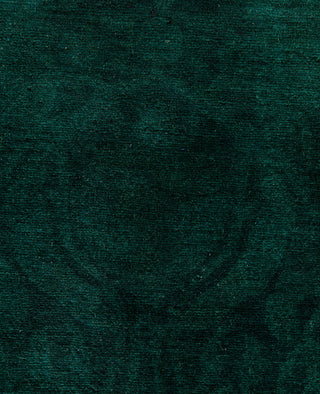 Contemporary Overdyed Wool Hand Knotted Green Area Rug 6' 0" x 8' 9"