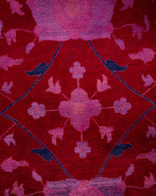 Fine Vibrance, One-of-a-Kind Hand-Knotted Area Rug  - Red, 13' 3" x 12' 1"