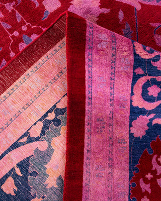 Fine Vibrance, One-of-a-Kind Hand-Knotted Area Rug  - Red, 13' 3" x 12' 1"