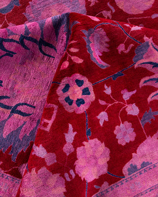 Fine Vibrance, One-of-a-Kind Hand-Knotted Area Rug  - Red, 13' 3" x 12' 1"