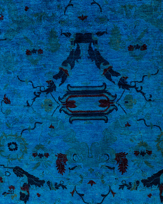 Fine Vibrance, One-of-a-Kind Hand-Knotted Area Rug  - Blue, 9' 2" x 16' 6"