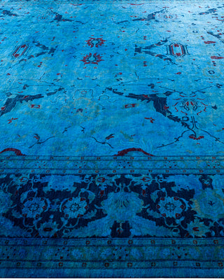 Fine Vibrance, One-of-a-Kind Hand-Knotted Area Rug  - Blue, 9' 2" x 16' 6"