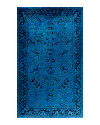 Fine Vibrance, One-of-a-Kind Hand-Knotted Area Rug  - Blue, 9' 2" x 16' 6"