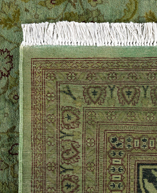 Contemporary Overdyed Wool Hand Knotted Green Area Rug 8' 2" x 10' 4"
