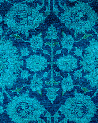 Fine Vibrance, One-of-a-Kind Hand-Knotted Area Rug  - Blue, 6' 2" x 9' 2"