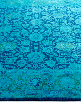 Fine Vibrance, One-of-a-Kind Hand-Knotted Area Rug  - Blue, 6' 2" x 9' 2"