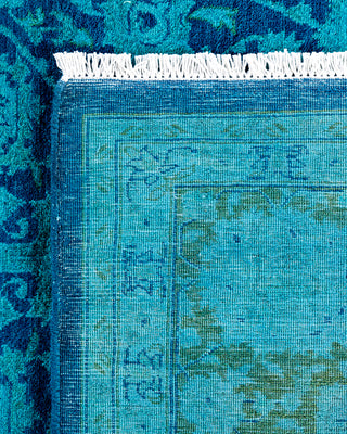 Fine Vibrance, One-of-a-Kind Hand-Knotted Area Rug  - Blue, 6' 2" x 9' 2"