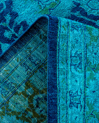 Fine Vibrance, One-of-a-Kind Hand-Knotted Area Rug  - Blue, 6' 2" x 9' 2"