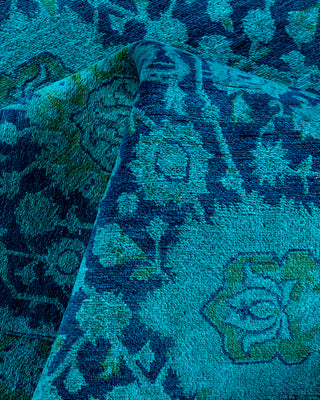 Fine Vibrance, One-of-a-Kind Hand-Knotted Area Rug  - Blue, 6' 2" x 9' 2"