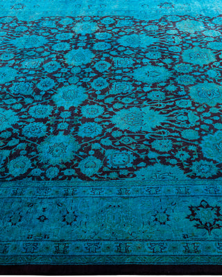 Fine Vibrance, One-of-a-Kind Hand-Knotted Runner Rug  - Blue, 6' 3" x 12' 6"