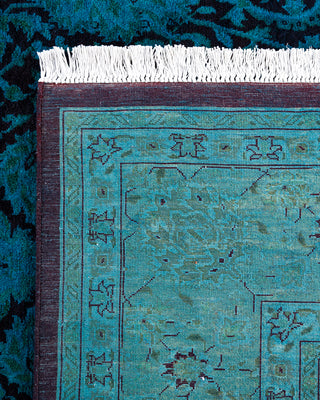 Fine Vibrance, One-of-a-Kind Hand-Knotted Runner Rug  - Blue, 6' 3" x 12' 6"