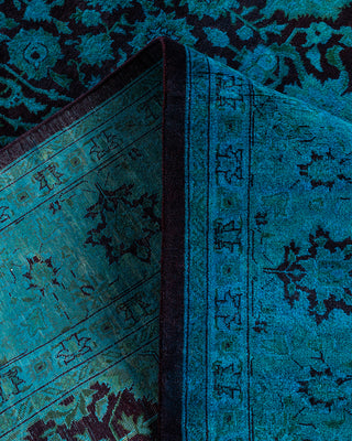 Fine Vibrance, One-of-a-Kind Hand-Knotted Runner Rug  - Blue, 6' 3" x 12' 6"